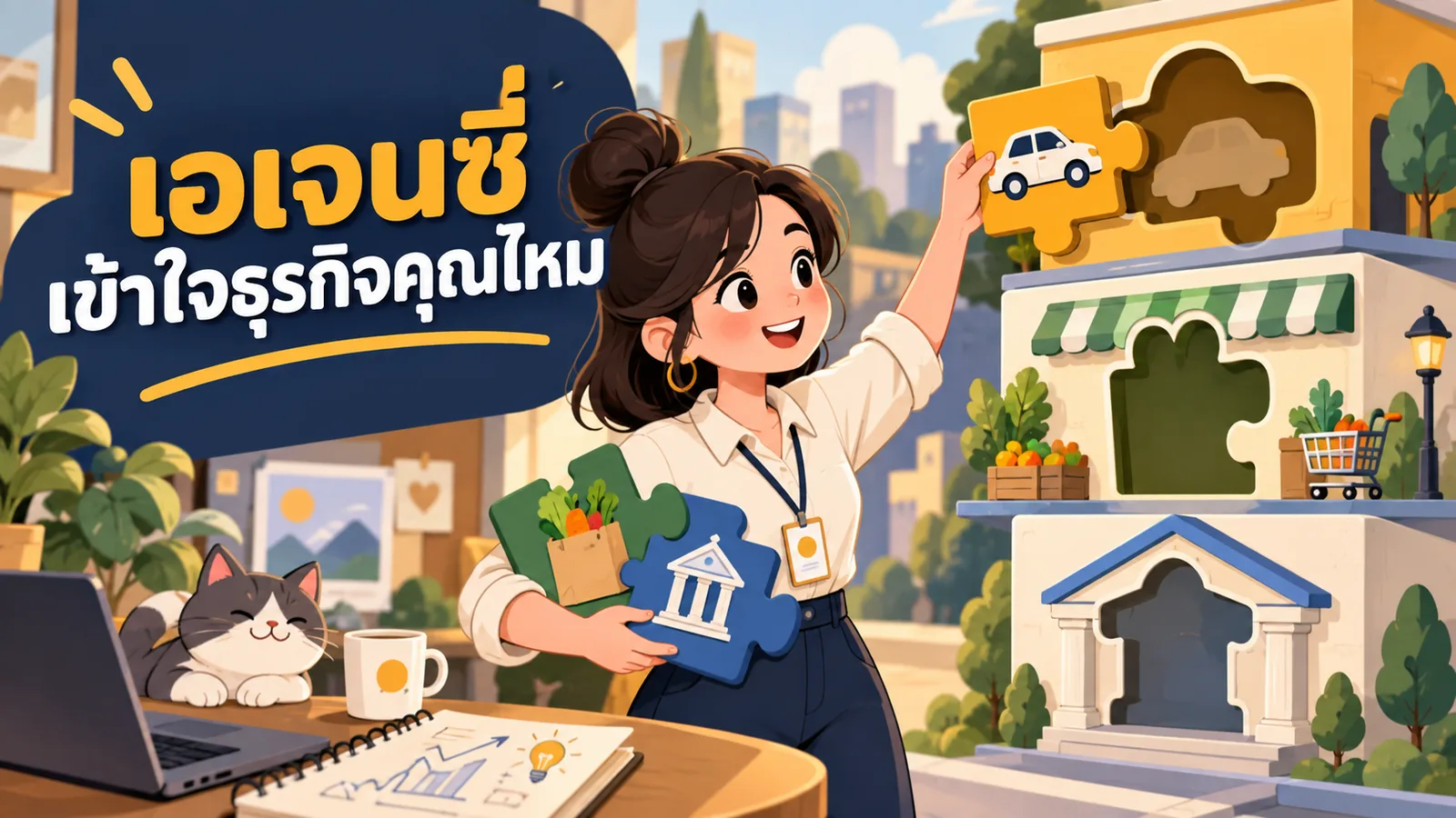 ภาพการ์ตูนประกอบบทความ เลือกเอเจนซี่การตลาด: เอเจนซี่เข้าใจธุรกิจคุณไหม