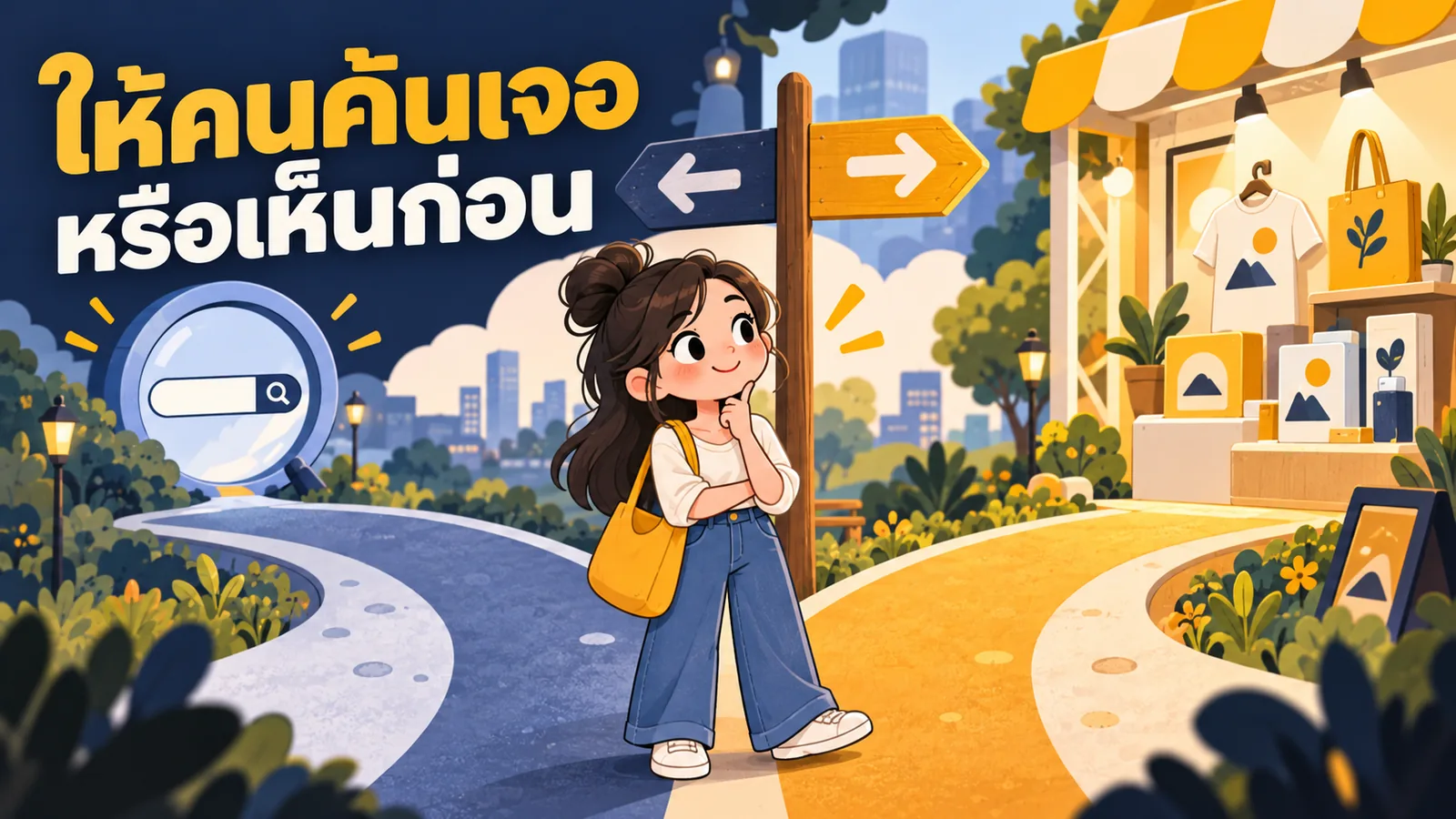 ภาพการ์ตูนประกอบบทความ Lazada Sponsored Discovery: ให้คนค้นเจอหรือเห็นก่อน