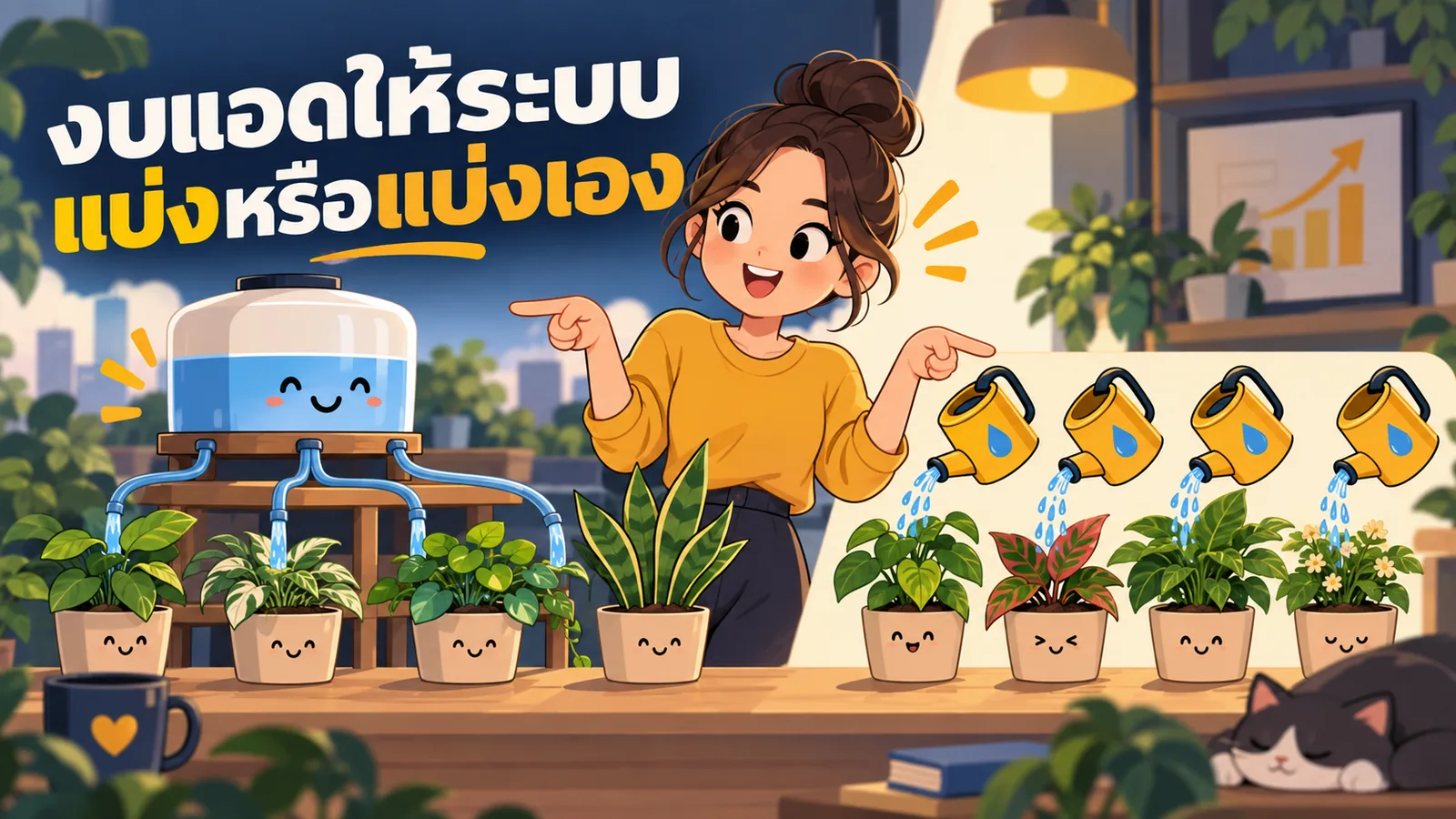 ภาพการ์ตูนประกอบบทความ CBO กับ ABO: งบแอดให้ระบบแบ่งหรือแบ่งเอง