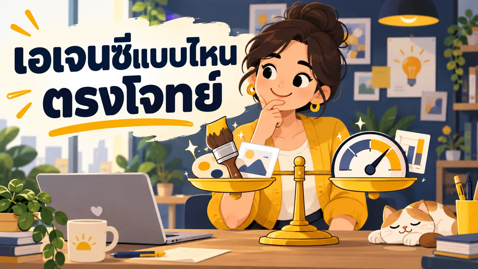 ภาพการ์ตูนประกอบบทความ Performance agency กับ Creative agency: เอเจนซีแบบไหนตรงโจทย์