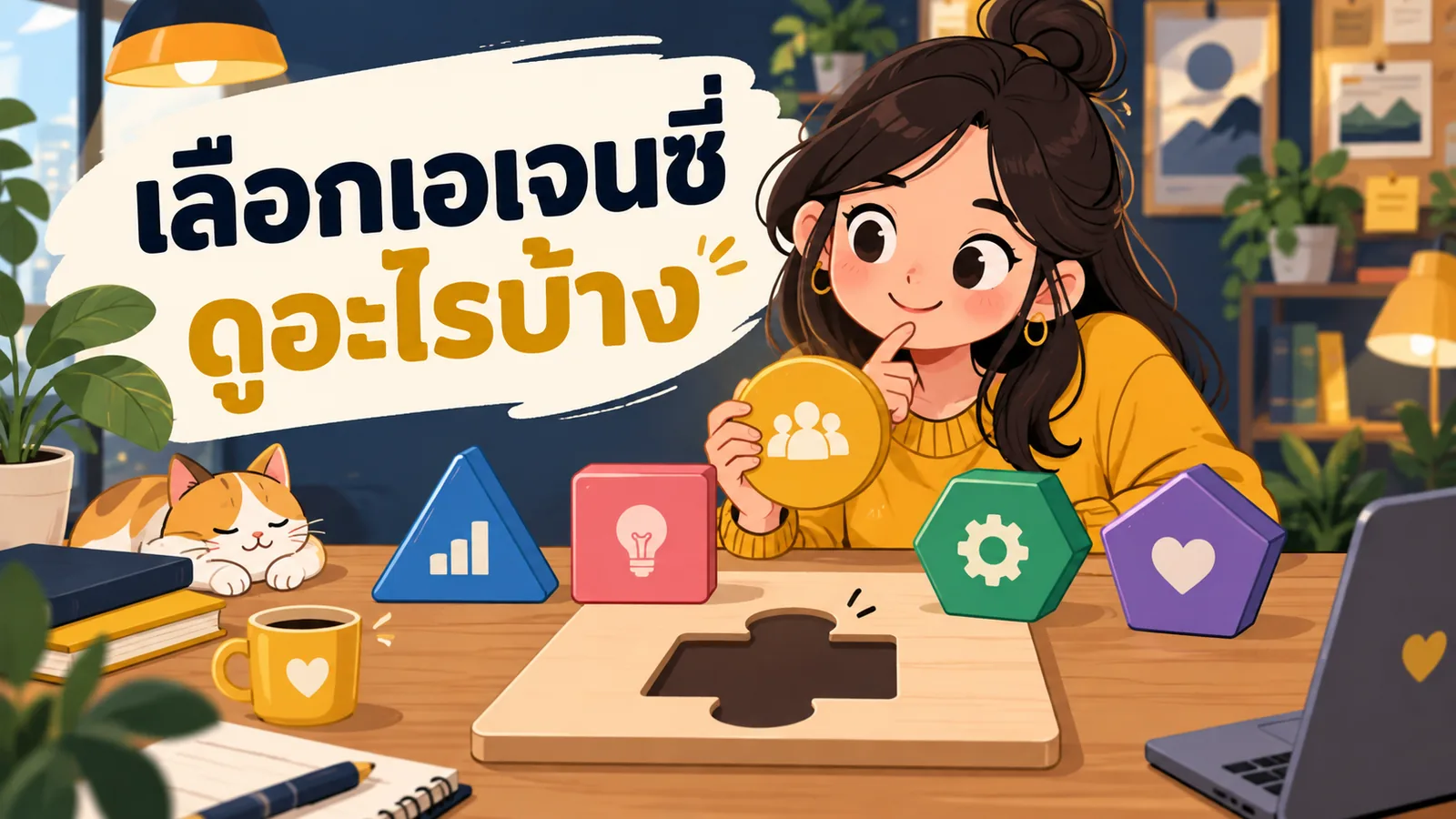 ภาพการ์ตูนประกอบบทความ เอเจนซี่ Performance Marketing กรุงเทพ: เลือกเอเจนซี่ดูอะไรบ้าง