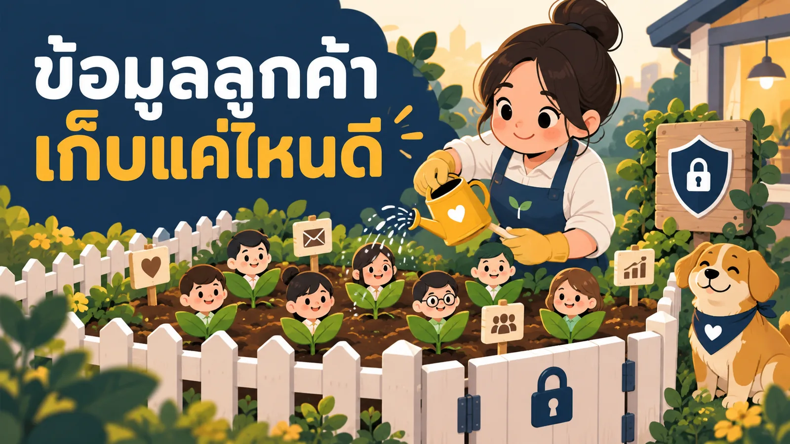 ภาพการ์ตูนประกอบบทความ First-Party Data: ข้อมูลลูกค้าเก็บแค่ไหนดี