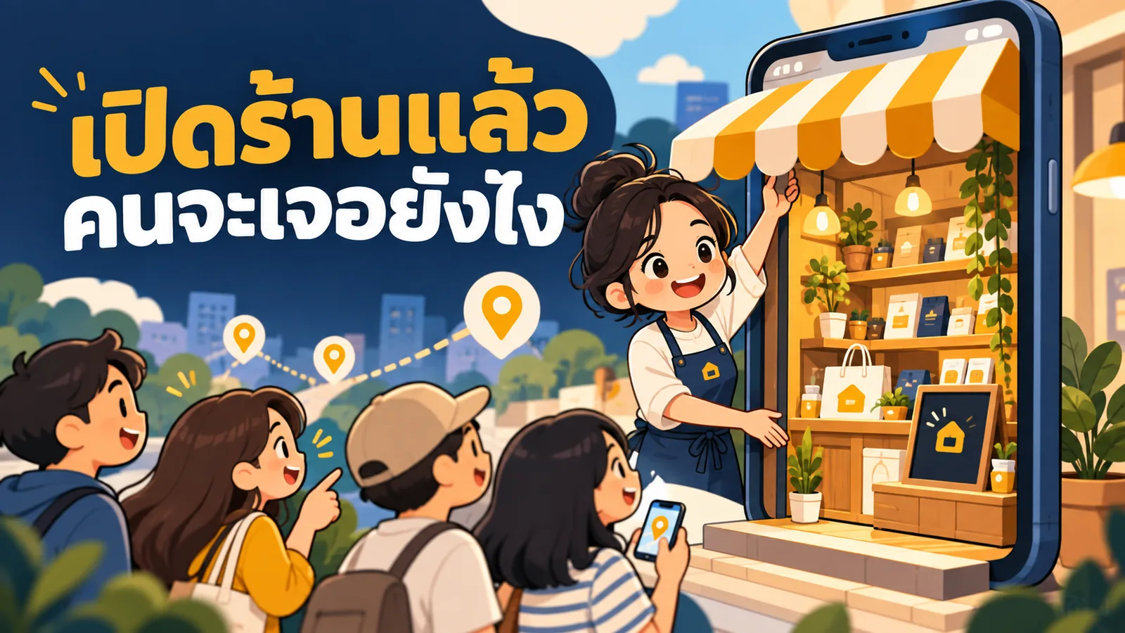 ภาพการ์ตูนประกอบบทความ TikTok Shop สำหรับแบรนด์: เปิดร้านแล้วคนจะเจอยังไง