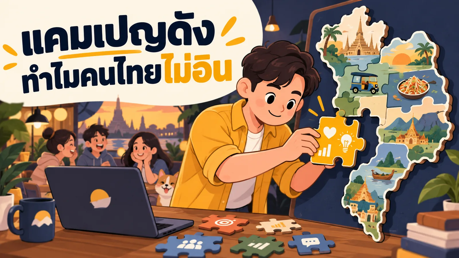 ภาพการ์ตูนประกอบบทความ แคมเปญโฆษณาต่างประเทศ: แคมเปญดัง ทำไมคนไทยไม่อิน